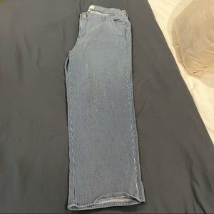 Universal thread 20 W striped tapered jeans